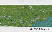 Satellite Panoramic Map of Örnsköldsvik Kommun