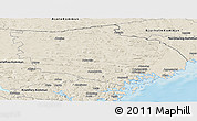 Shaded Relief Panoramic Map of Örnsköldsvik Kommun