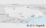 Silver Style Panoramic Map of Örnsköldsvik Kommun