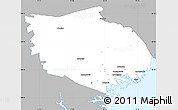 Gray Simple Map of Örnsköldsvik Kommun, single color outside