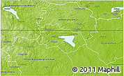 Physical 3D Map of Fagersta Kommun