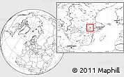 Blank Location Map of Hallstahammar Kommun