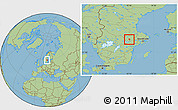 Savanna Style Location Map of Hallstahammar Kommun