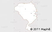 Classic Style Simple Map of Hallstahammar Kommun, cropped outside