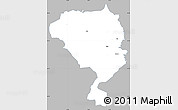 Gray Simple Map of Hallstahammar Kommun, single color outside