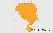 Political Simple Map of Hallstahammar Kommun, cropped outside
