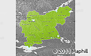 Physical Map of Västmanlands Län, desaturated