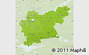 Physical Map of Västmanlands Län, lighten