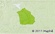 Physical 3D Map of Surahammar Kommun, lighten