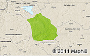 Physical 3D Map of Surahammar Kommun, shaded relief outside
