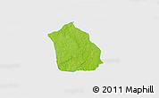 Physical 3D Map of Surahammar Kommun, single color outside