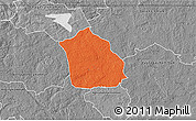 Political 3D Map of Surahammar Kommun, desaturated