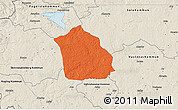 Political 3D Map of Surahammar Kommun, shaded relief outside