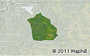 Satellite 3D Map of Surahammar Kommun, lighten