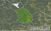 Satellite 3D Map of Surahammar Kommun, semi-desaturated