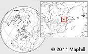 Blank Location Map of Surahammar Kommun, highlighted parent region