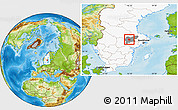Physical Location Map of Surahammar Kommun, highlighted country, highlighted parent region