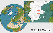 Satellite Location Map of Surahammar Kommun, highlighted country