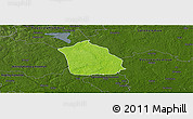 Physical Panoramic Map of Surahammar Kommun, darken