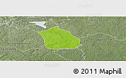 Physical Panoramic Map of Surahammar Kommun, semi-desaturated