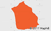 Political Simple Map of Surahammar Kommun, single color outside