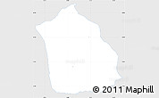 Silver Style Simple Map of Surahammar Kommun, single color outside