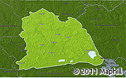 Physical 3D Map of Västeras Kommun, darken