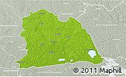 Physical 3D Map of Västeras Kommun, lighten, semi-desaturated