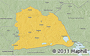 Savanna Style 3D Map of Västeras Kommun