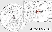 Blank Location Map of Västeras Kommun