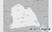 Gray Map of Västeras Kommun