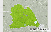 Physical Map of Västeras Kommun, lighten, semi-desaturated
