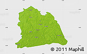 Physical Map of Västeras Kommun, single color outside