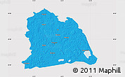 Political Map of Västeras Kommun, cropped outside