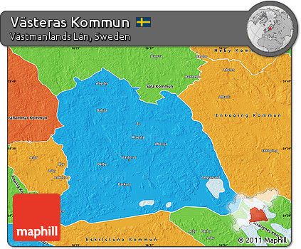 Political Map of Västeras Kommun