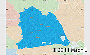 Political Map of Västeras Kommun, lighten