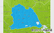 Political Map of Västeras Kommun, physical outside