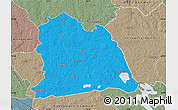 Political Map of Västeras Kommun, semi-desaturated