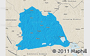 Political Map of Västeras Kommun, shaded relief outside