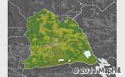 Satellite Map of Västeras Kommun, desaturated