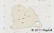 Shaded Relief Map of Västeras Kommun, lighten