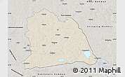 Shaded Relief Map of Västeras Kommun, semi-desaturated