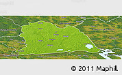 Physical Panoramic Map of Västeras Kommun, satellite outside