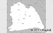 Gray Simple Map of Västeras Kommun