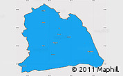 Political Simple Map of Västeras Kommun, cropped outside