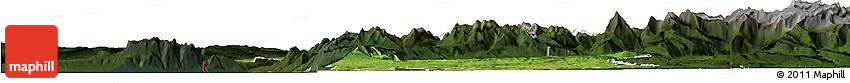 Satellite Horizon Map of Fribourg, darken