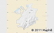 Classic Style Map of Fribourg, single color outside
