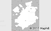 Gray Simple Map of Fribourg