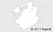 Silver Style Simple Map of Fribourg, cropped outside