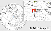 Blank Location Map of Neuchâtel, highlighted country, highlighted parent region, within the entire country